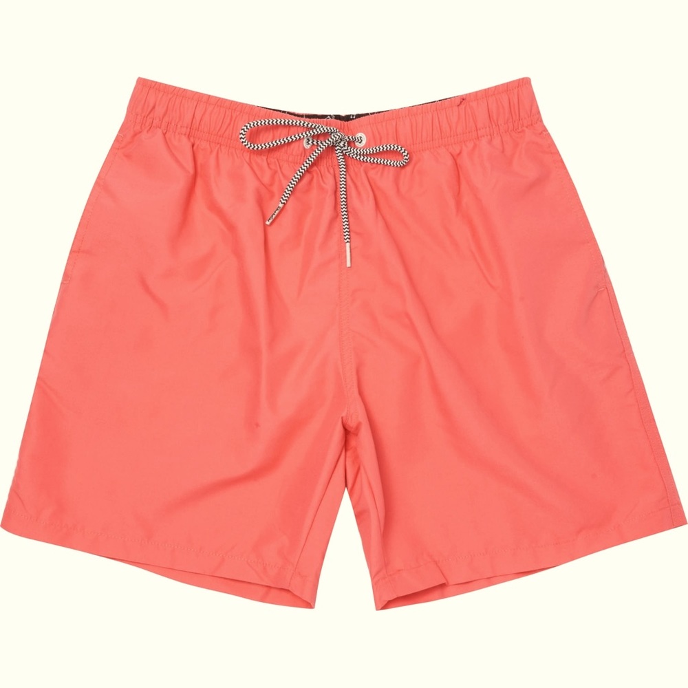 Men’s Boardies Mid Fit Coral Water Reactive Swim Shorts - Large NWT
